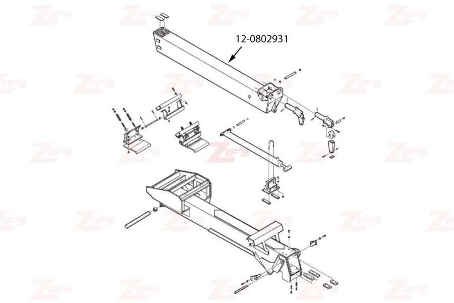 Picture of Miller Inner Boom Weldment Century and Challenger