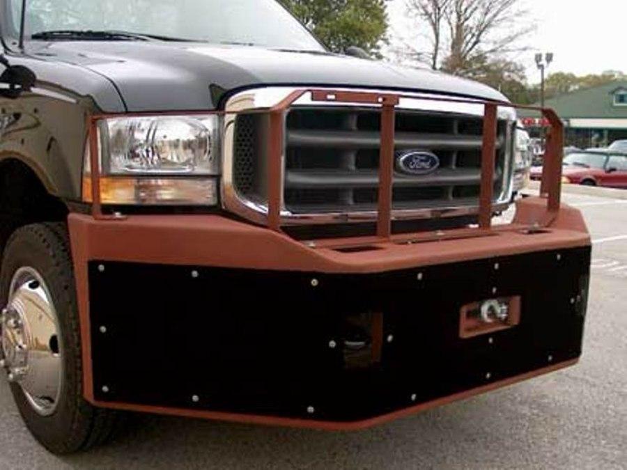 Picture of Diversified Push Bumper Ford F450/F550 SuperDuty and F250/250 4x4 1999-2004 with Winch Mount and Grille Guard