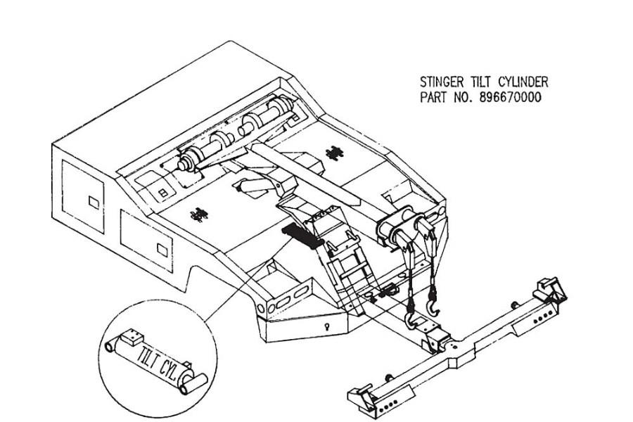 Picture of Miller Wheel Lift Tilt Cylinder Vulcan 896 / 897