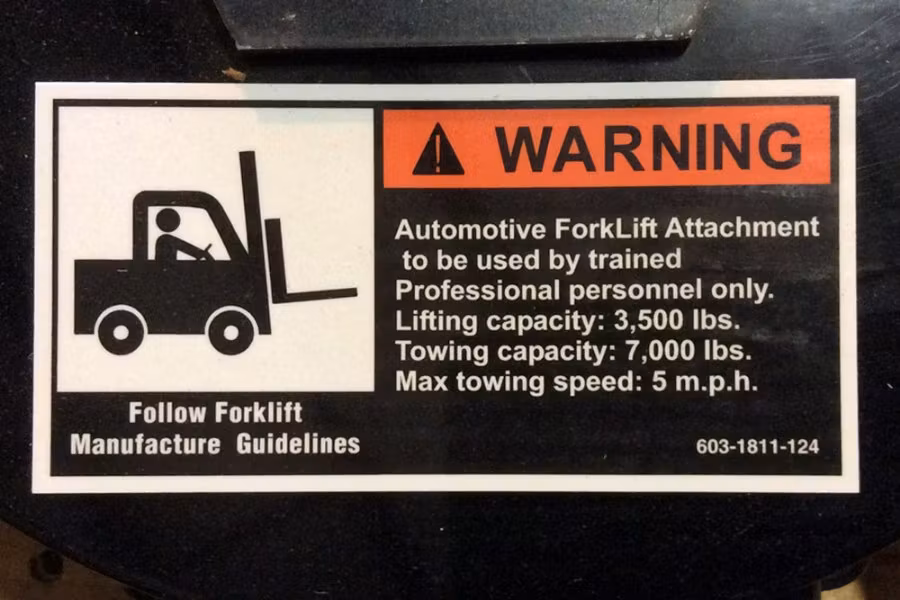 Picture of Magna Tech Best-Lift Forklift to Wheel-Lift Towing Attachment