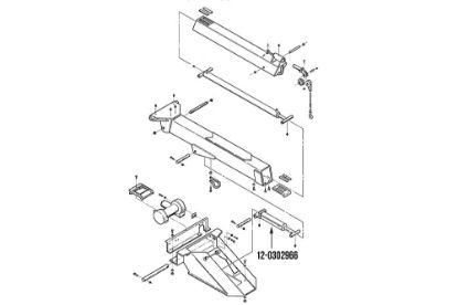 Picture of Miller Boom Lift Cylinder 4" Bore x 17.5" Stroke Challenger 4700