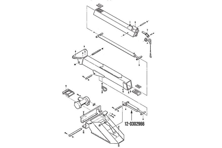Picture of Miller Boom Lift Cylinder 4" Bore x 17.5" Stroke Challenger 4700