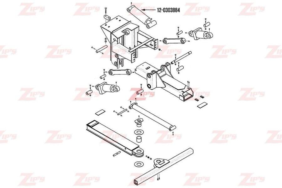 Picture of Miller Wheel Lift Lift Cylinder 5" Bore Century 614 w/ FII