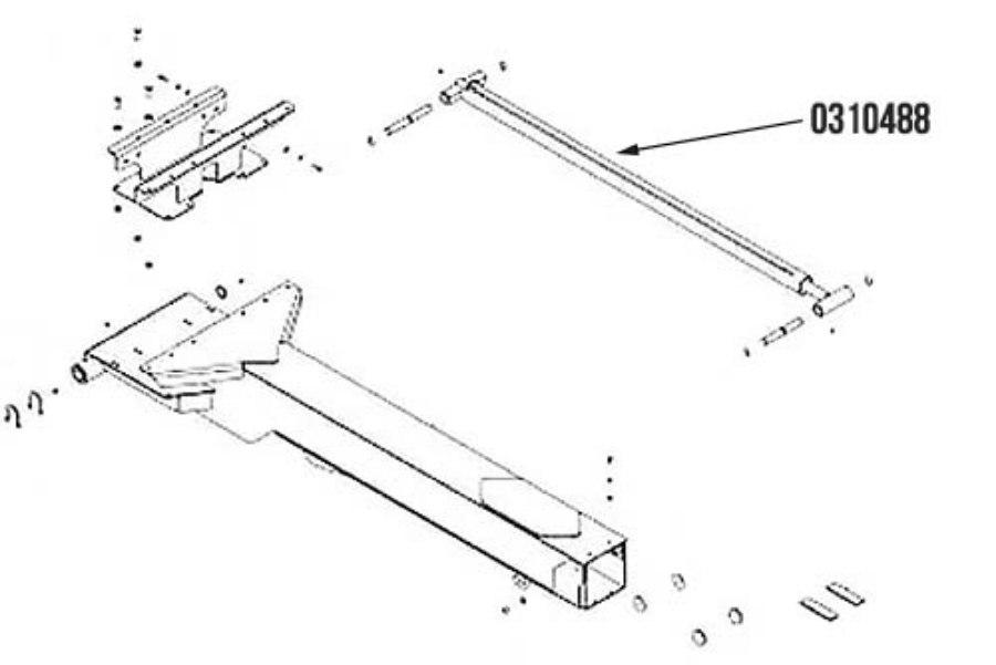 Picture of Miller Boom Extend Cylinder 2.5" x 60" Century Vulcan