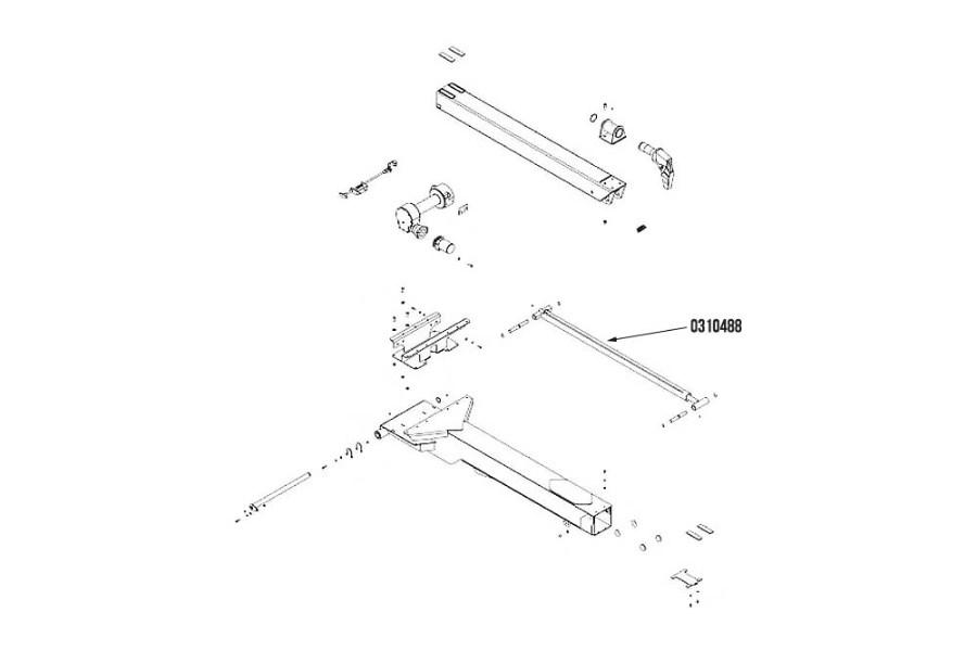 Miller Boom Extend Cylinder 2.5" x 60" Century Vulcan Alternate View