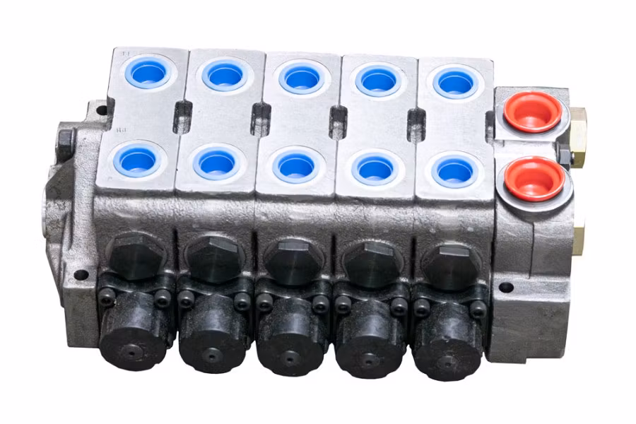 Picture of Miller 5 Spool V20 Gresen Hydraulic Valve Body for Rollback Carriers