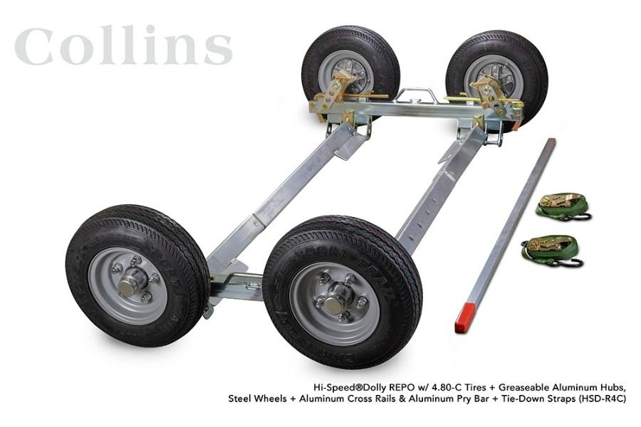 Collins Dollies Hi-Speed SLZ REPO Dolly w/ T10 Cross Rails & Steel Wheels 4.80 x 8 Additional view