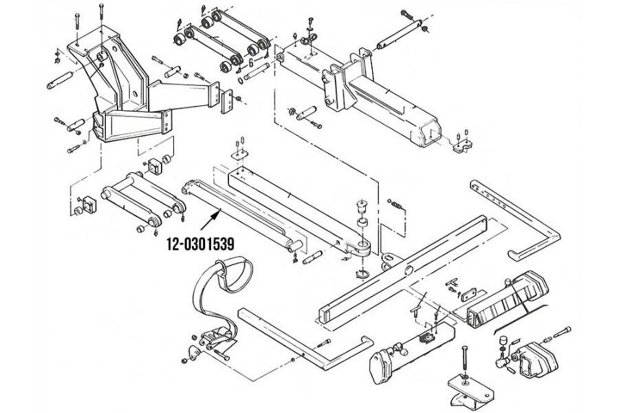 Picture of Miller Wheel Lift Extend Cylinder 2.5" x 29.75" Century Metro I