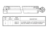 Picture of Miller Wheel Lift Extend Cylinder