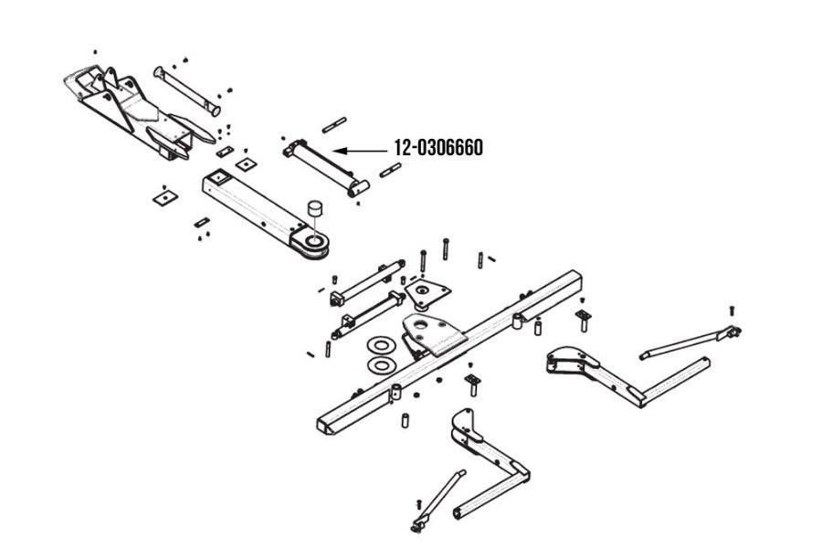 Picture of Miller Wheel Lift Extend Cylinder Century Midnight Express Series