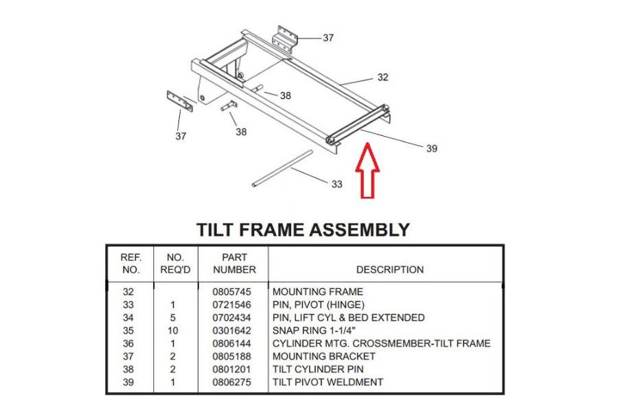 Picture of Century 15 Series Tilt Pivot Pin 38" x 1.5"