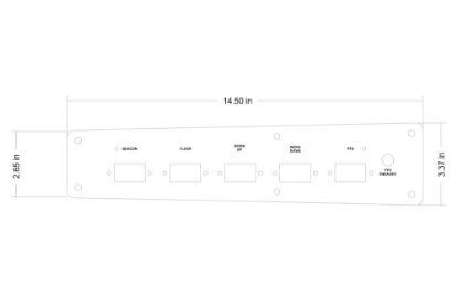 Picture of Power Up 5 Switch Panel '98 - '04 Freightliner FL60