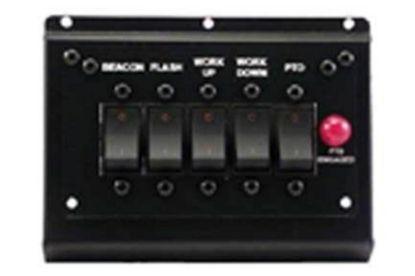 Picture of Power Up 5 Switch Panel 08'- Left side - Current Dodge / Sterling 3500 / 4500 / 5500