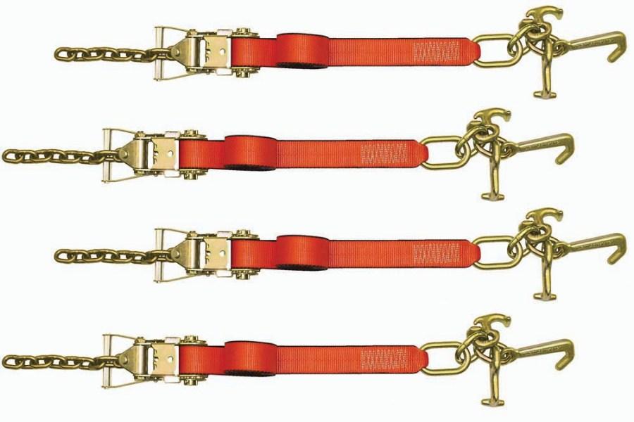 Picture of B/A Products 4-Point Tie Down Kits with Cluster and Wide Handled Ratchets with Chains