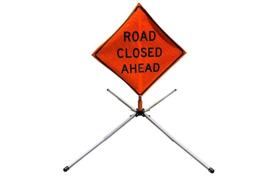 Picture of Sign and Safety Equipment Spring Safety Sign Stand