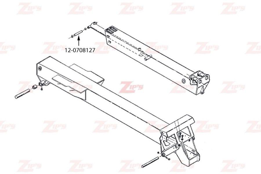 Picture of Miller Boom Extend Cylinder Front Pin Century 9055 and Challenger CH-45 HD Wreckers