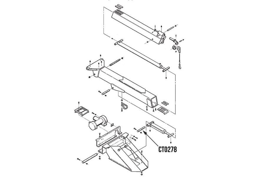 Picture of Miller Base End Boom Lift Cylinder Pin Challenger 4700 and 4800