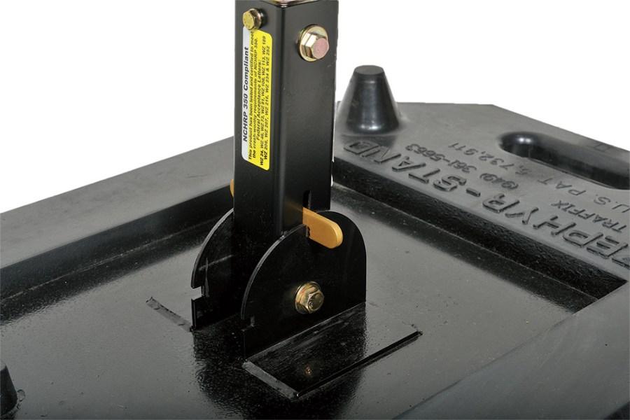 TrafFix Devices Zephyr Sign Stand with Latch Bracket Assembly Alternate View