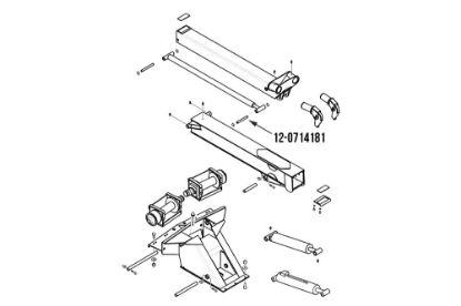 Picture of Miller Rod End Boom Extend Cylinder Pin Century 614 w/ Formula II