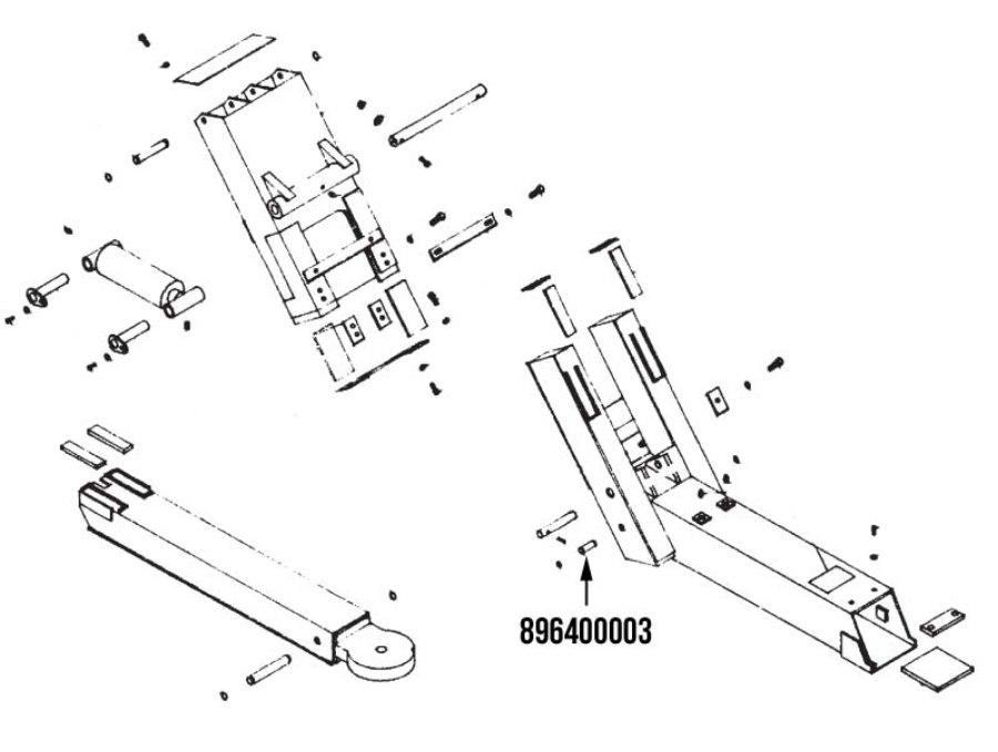 Picture of Miller Base End Wheel Lift Extend Cylinder Pin  Vulcan 896 / 897