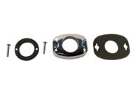 Picture of SoundOff Signal Hide Away Light with Chrome Bezel, Red / Amber