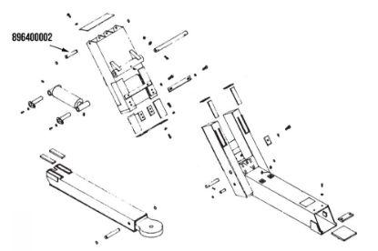 Picture of Miller Base End Wheel Lift Lift Cylinder Pin Vulcan 896 / 897