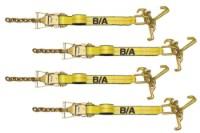 Picture of B/A Products 4-Point Tie Down Kits with Cluster and Wide Handled Ratchets with Chains