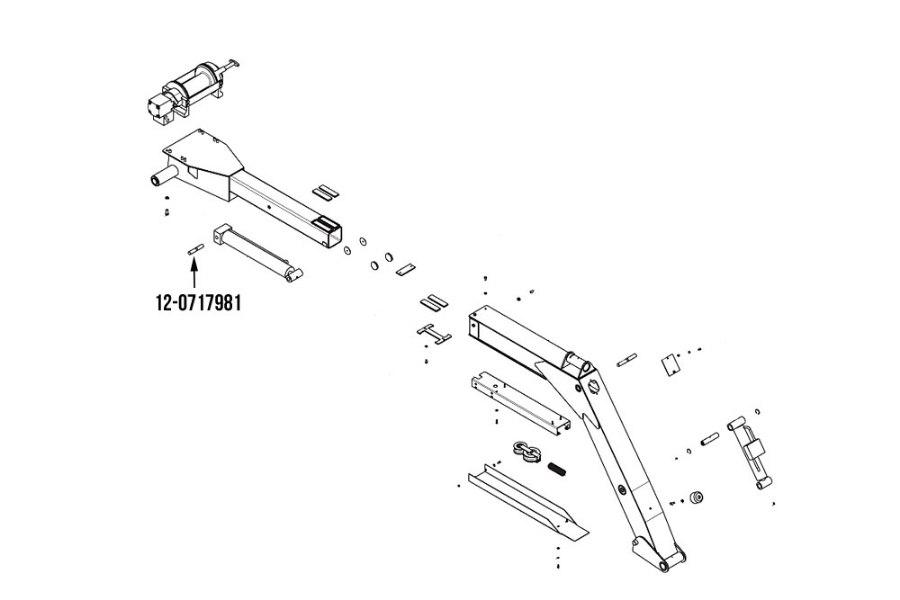 Picture of Miller Boom Lift Cylinder Pin Century Modular Midnight Express