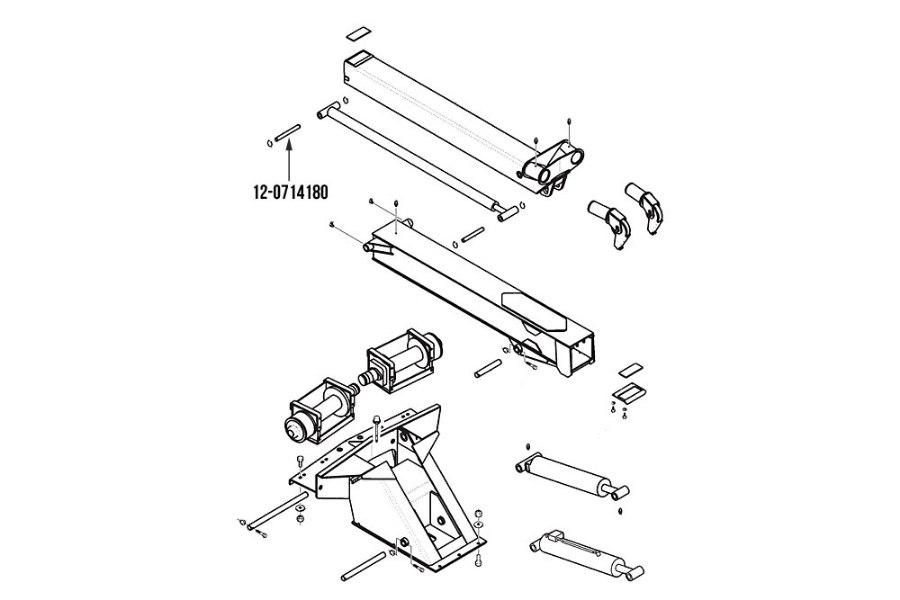 Picture of Miller Base End Boom Extend Cylinder Pin Century 614 w/ Formula II