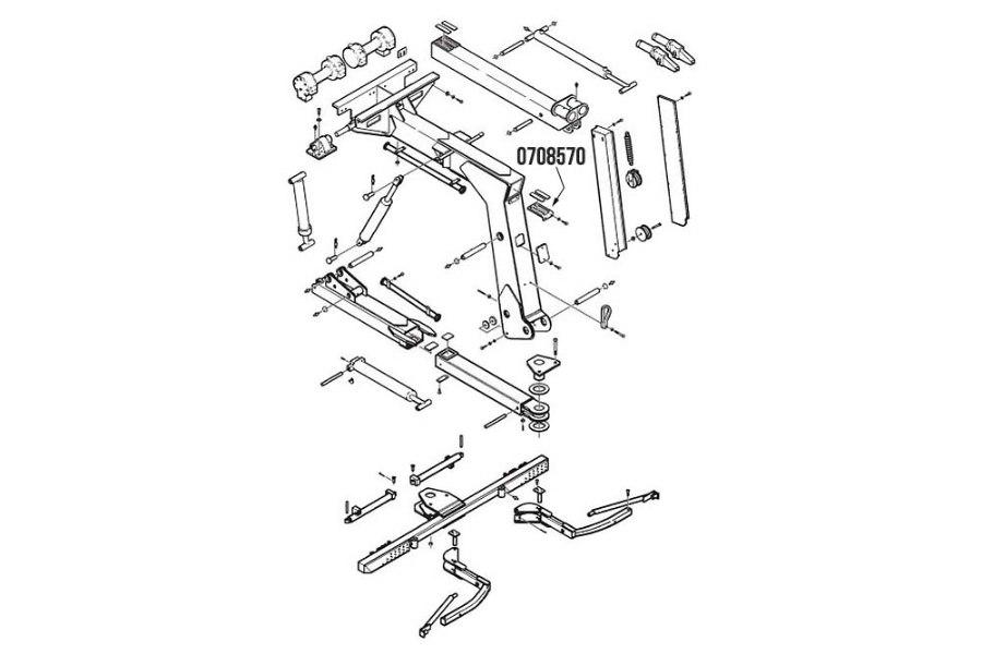 Picture of Miller Wear Pad Retainer Century 312 and Challenger 4312