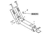 Picture of Miller Wheel Lift Hose Clamp Plate Vulcan 880/ 890 and 896/ 897