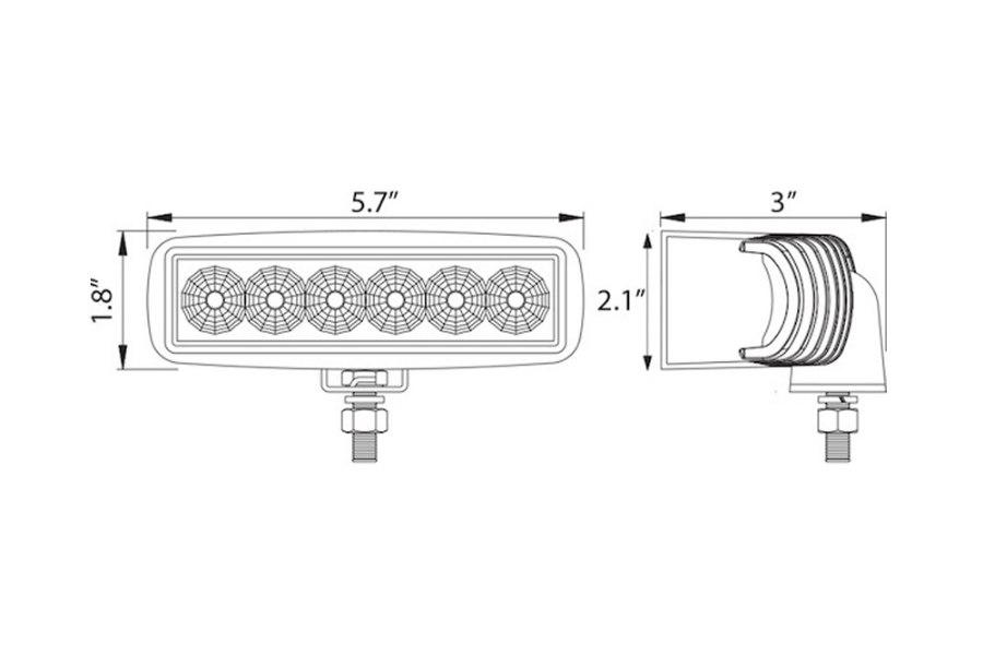 Picture of Buyers Rectangular 1620 Lumens LED Flood Light