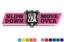 Picture of Zip's Reflective Vinyl Pylon Decal - Slow Down Move Over It's The Law