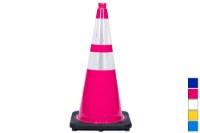 Picture of JBC Revolution Series Colored Reflective Traffic Cone-Dual Reflective Strip