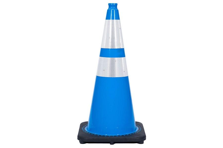 Picture of JBC Revolution Series Colored Reflective Traffic Cone-Dual Reflective Strip