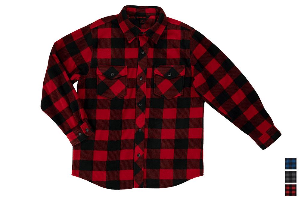 Picture of Tough Duck Buffalo Check Fleece Flannel Shirt
