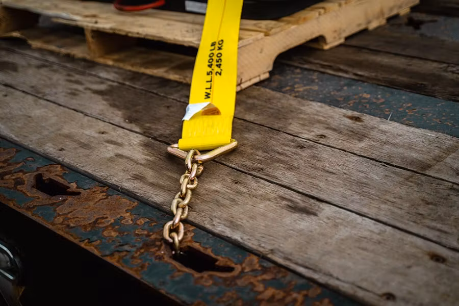 Picture of Zip's 4" Winch Straps with Chain and Grab Hook