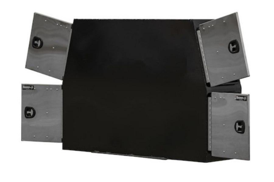 Picture of Buyers Black Steel Backpack Truck Box w/Stainless Steel Door and Flat Floor