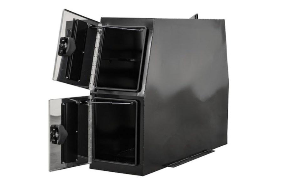 Picture of Buyers Black Steel Backpack Truck Box w/Stainless Steel Door and Flat Floor
