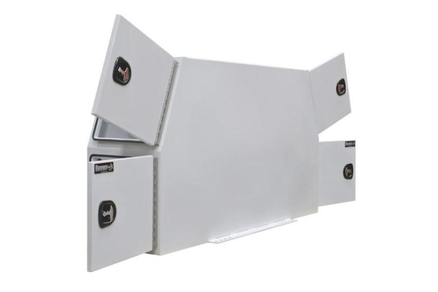 Picture of Buyers White Steel Backpack Truck Box w/Die Cast Compression Latch