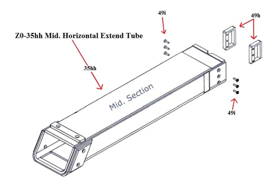 Picture of Zacklift Z303 Mid Horizontal Extend Tube