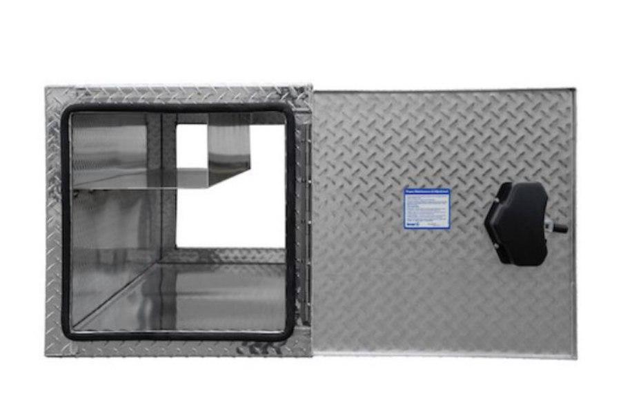 Picture of Buyers Diamond Tread Aluminum Straight Side Tunnel Truck Toolbox W/Shelf