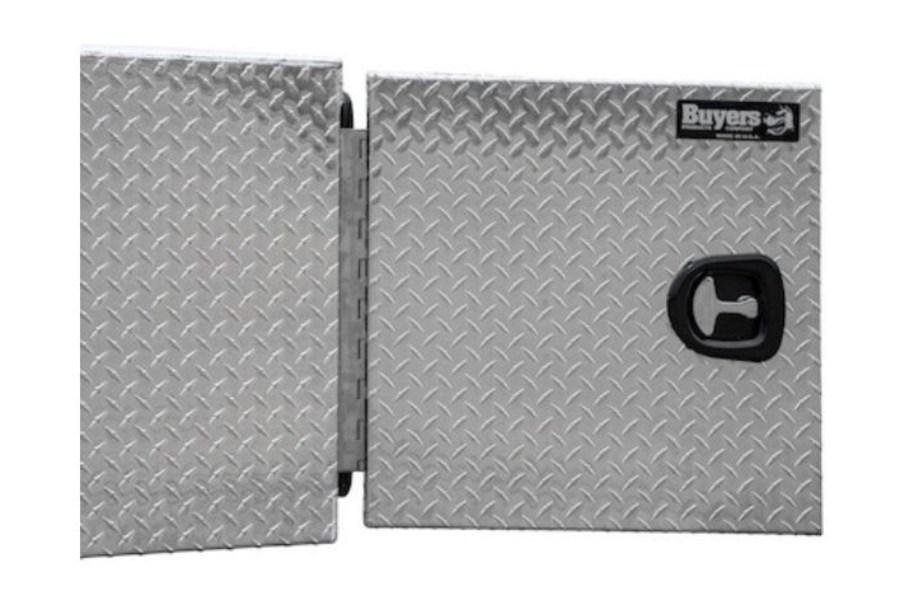Picture of Buyers Diamond Tread Aluminum Straight Side Tunnel Truck Toolbox W/Shelf