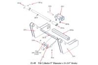 Picture of Zacklift Hydraulic Tilt Cylinder 5" Diameter x 11 3/4" Stroke
