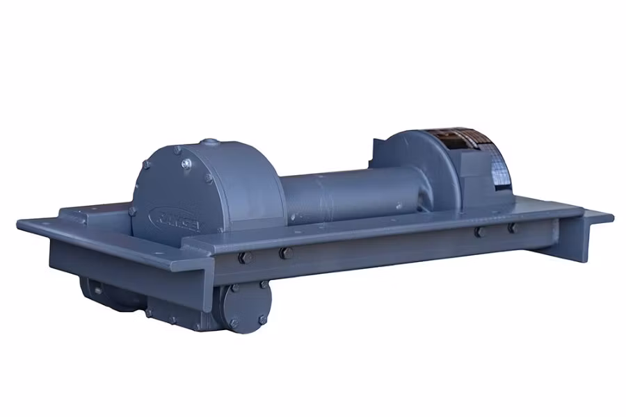 Picture of Ramsey HD234 8,000 lb. Hydraulic Worm Winch w/ Ram-Lok - Jerr-Dan w/ Adapter 
Rod and Box Frame