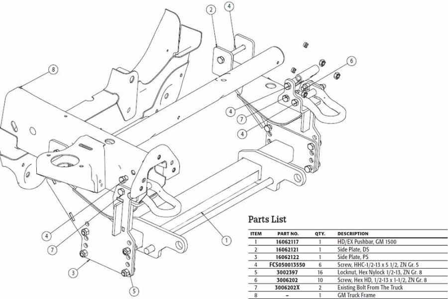 Picture of SnowDogg Mount 2007-2013 GM 1500 MD/MDII/VMD/VMDII Series