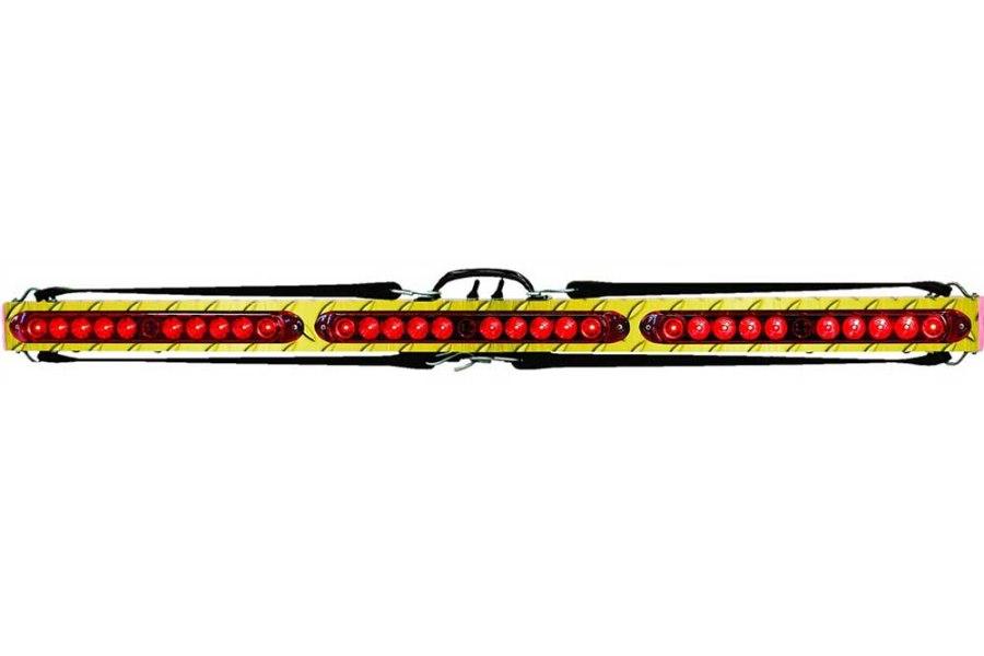 Picture of Towmate Trimline Wireless LED Tow Bar, 48"L, Yellow Diamond Plate