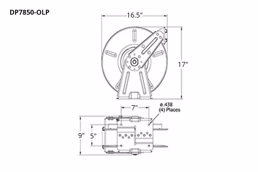 Picture of Reelcraft DP7000 Series Air/Water Hose Reel