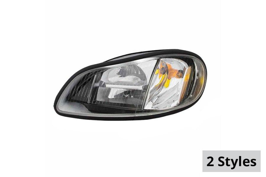 Picture of Trux Freightliner M2 Black LED Reflector Headlight Assembly