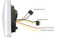 Picture of Trux Rectangular Halo LED Projector Headlight Assembly